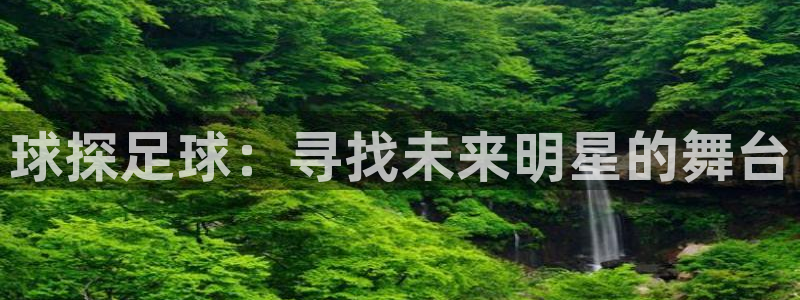 佛山市南海意昂3机电仪器有限公司：球探足球：寻找未来明星的舞台
